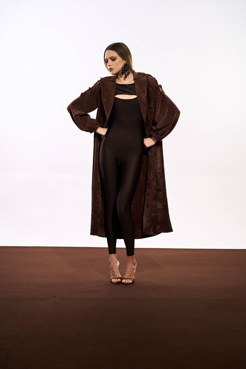 Trench Coat Soft - Marrom CAS0009MRO