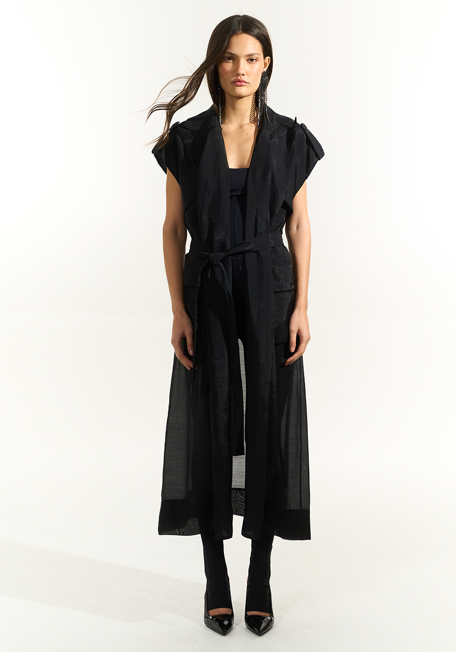 Casaco Trench Coat - Preto CAS0021PTO