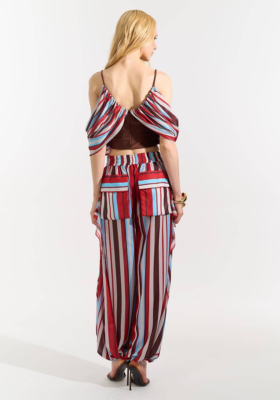 Blusa Estampada Listras - Red Stripe BLU0177RED STRIPE