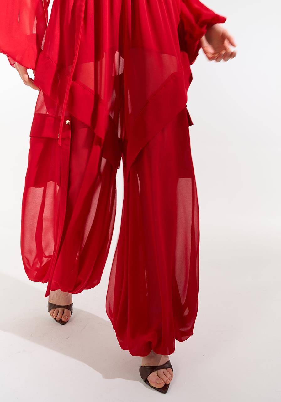 Calça Cargo - Vermelho CAL0232-VEM