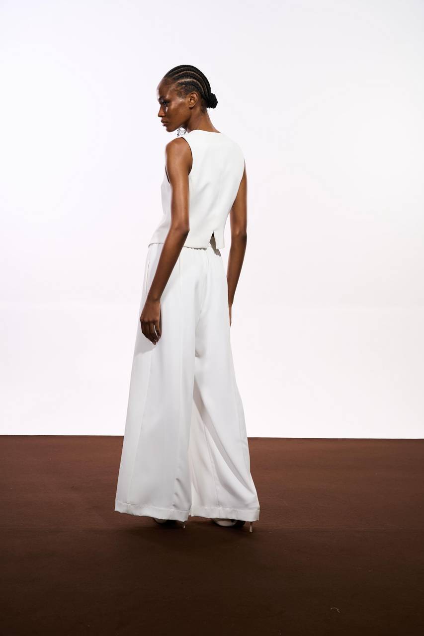 Calça Alfaiataria - Off White CAL0160OFF