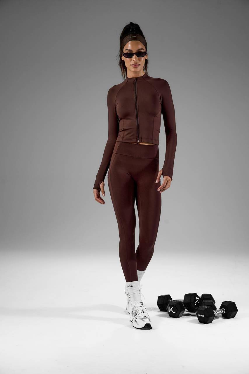 Calça Legging Bolso Lateral - Marrom CAL0061MRO