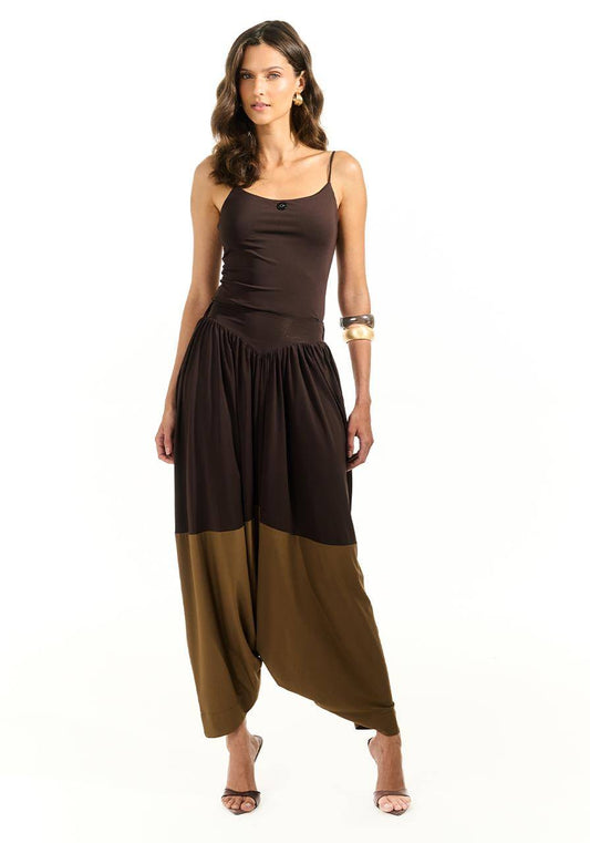 Calça Saruel Bicolor - Cafè/mascavo CAL0185CF/MS