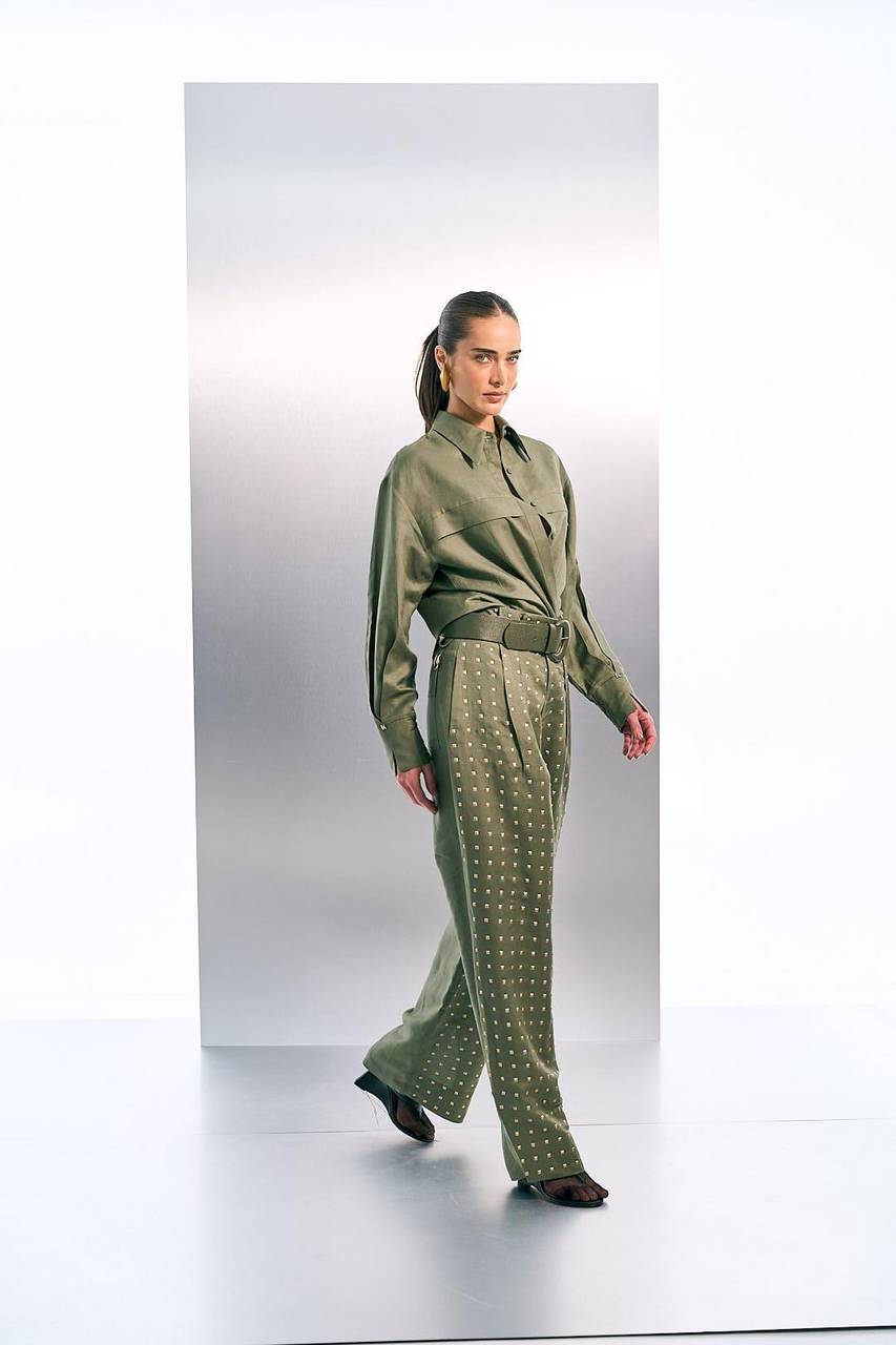 Camisa Com Punho Largo - Verde Militar CAM2018VDMT