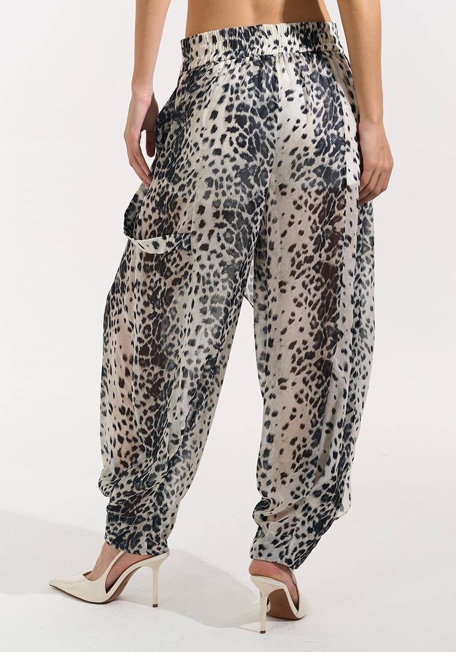 Calça Estampada Com Sopreposição - White Tiger CAL0205WH TG