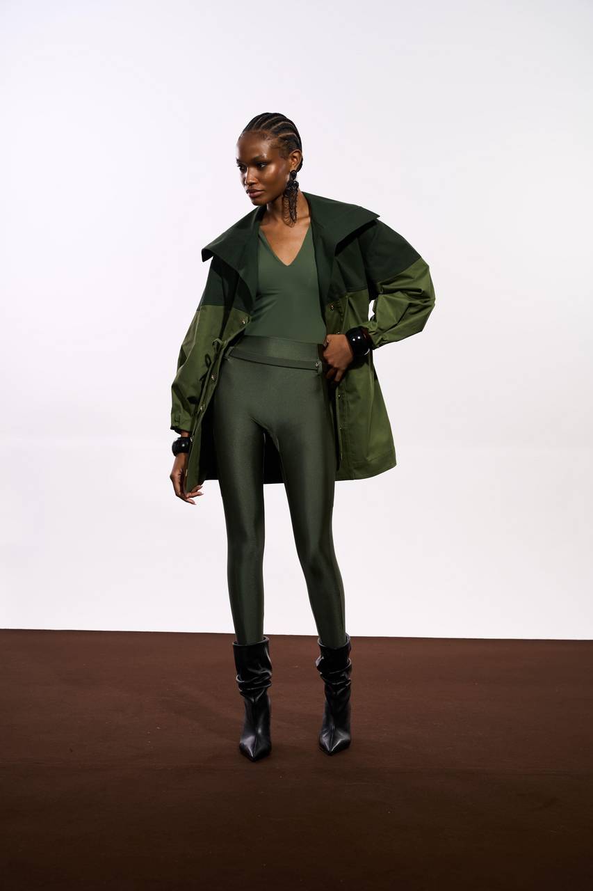 Maxi Parka Com Gola Over - Verde Militar PAK0008VDMT – Kohde