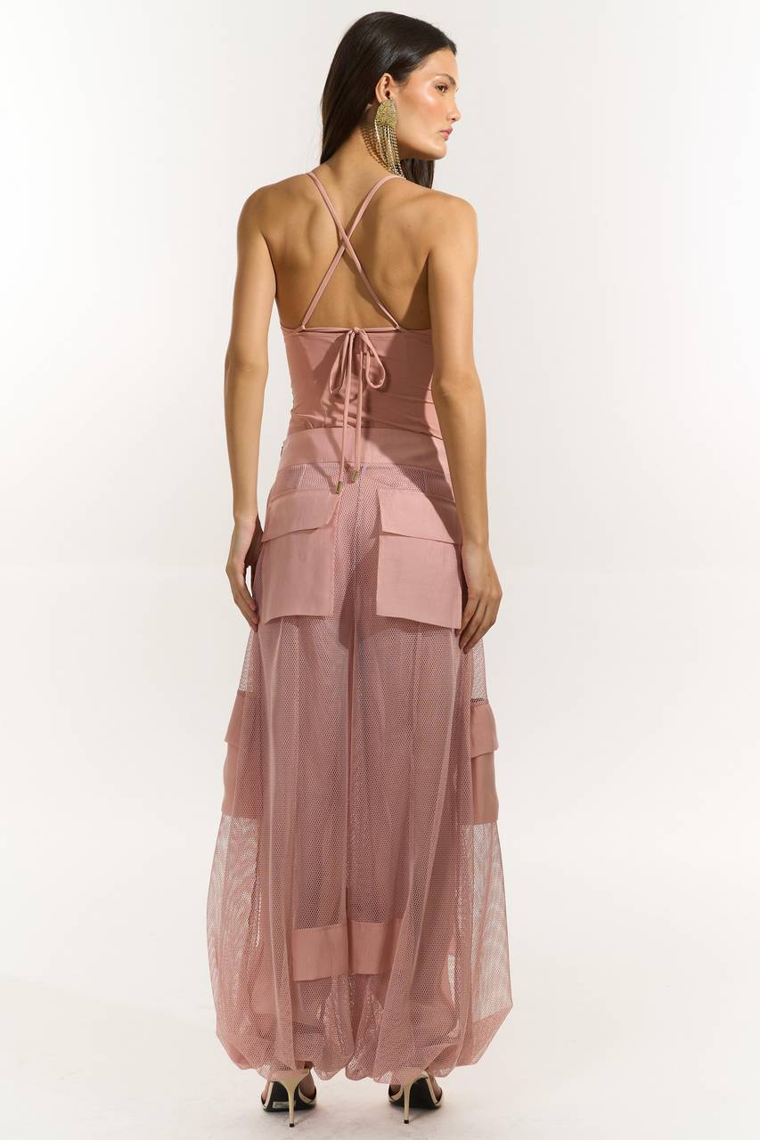 Top Corselet Em Malha - Rose TOP0068RS