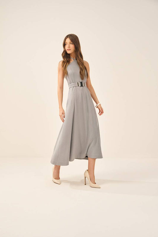 Vestido Evase Micro Xadrez - Preto E Branco VES0003PTO/BR