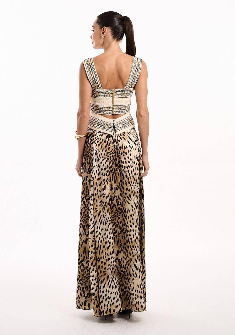 Saia Jacguard Animal Print - Guepardo Devorê SAI2055GUE