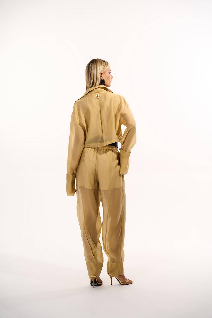Camisa Leve Transparência Bolso Cargo - Banoffe CAM0046- BANOFFE
