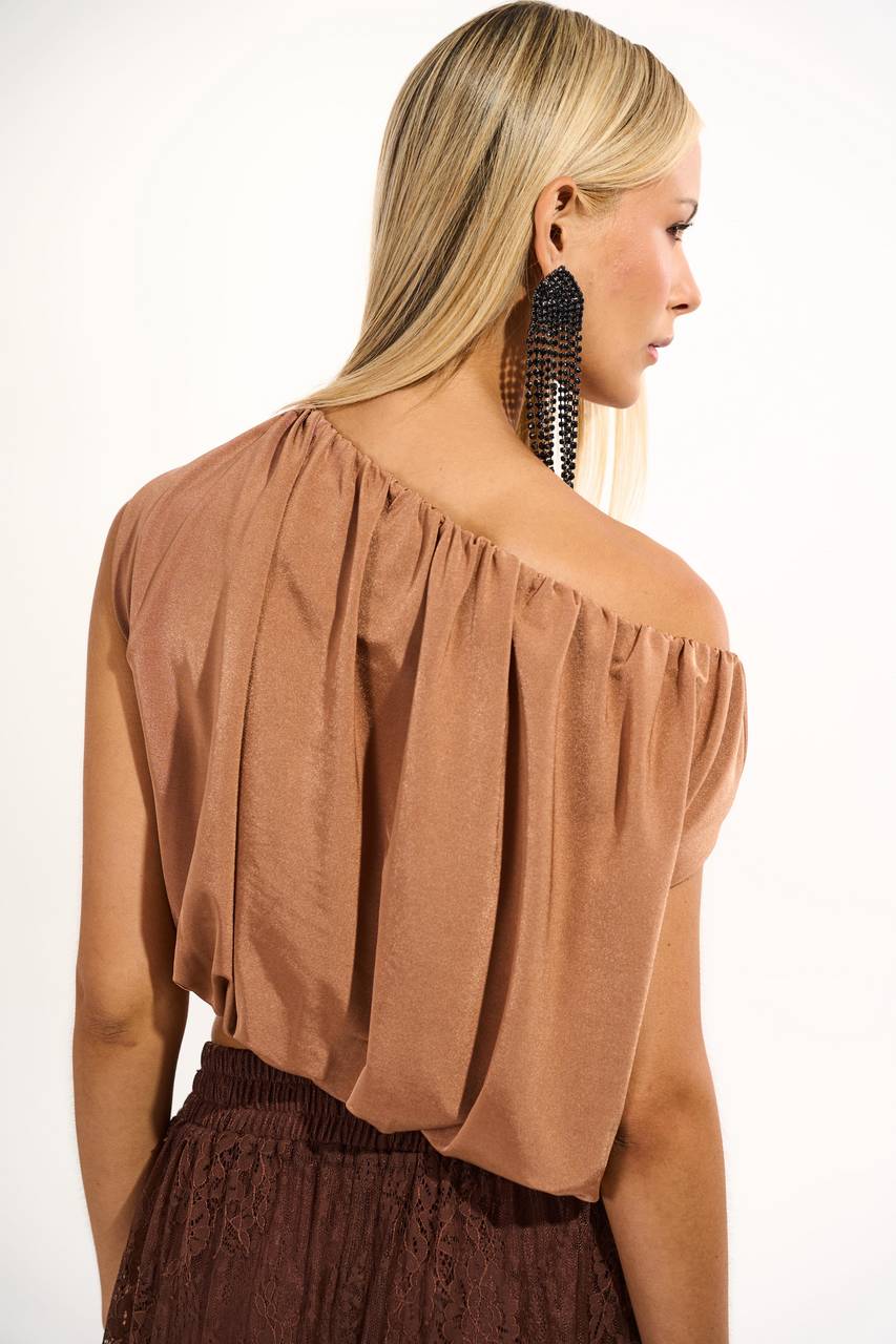 Blusa Franzida Shine - Canela BLU0031CAN