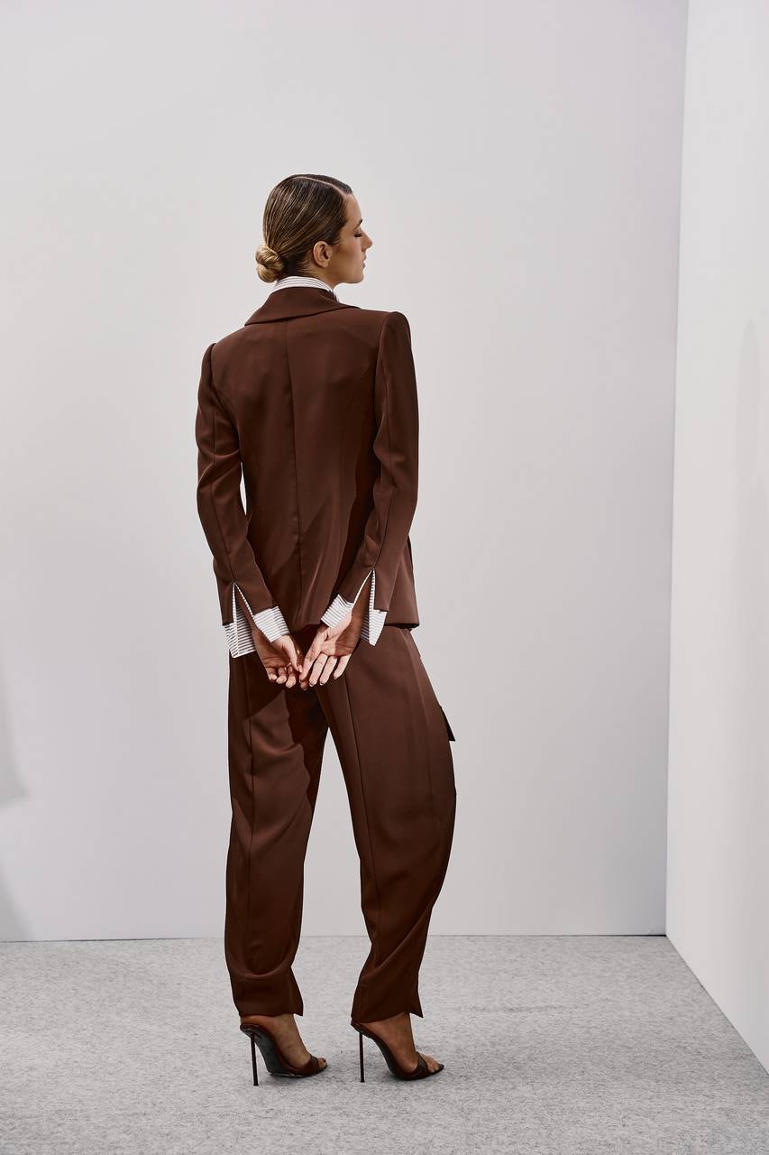 Calça Slouchy Bolso Cargo - Marrom CAL0106MRO