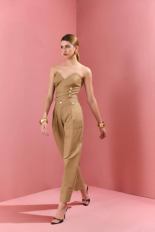 Calça Sloutch Sarja - Camel CAL0068CAM