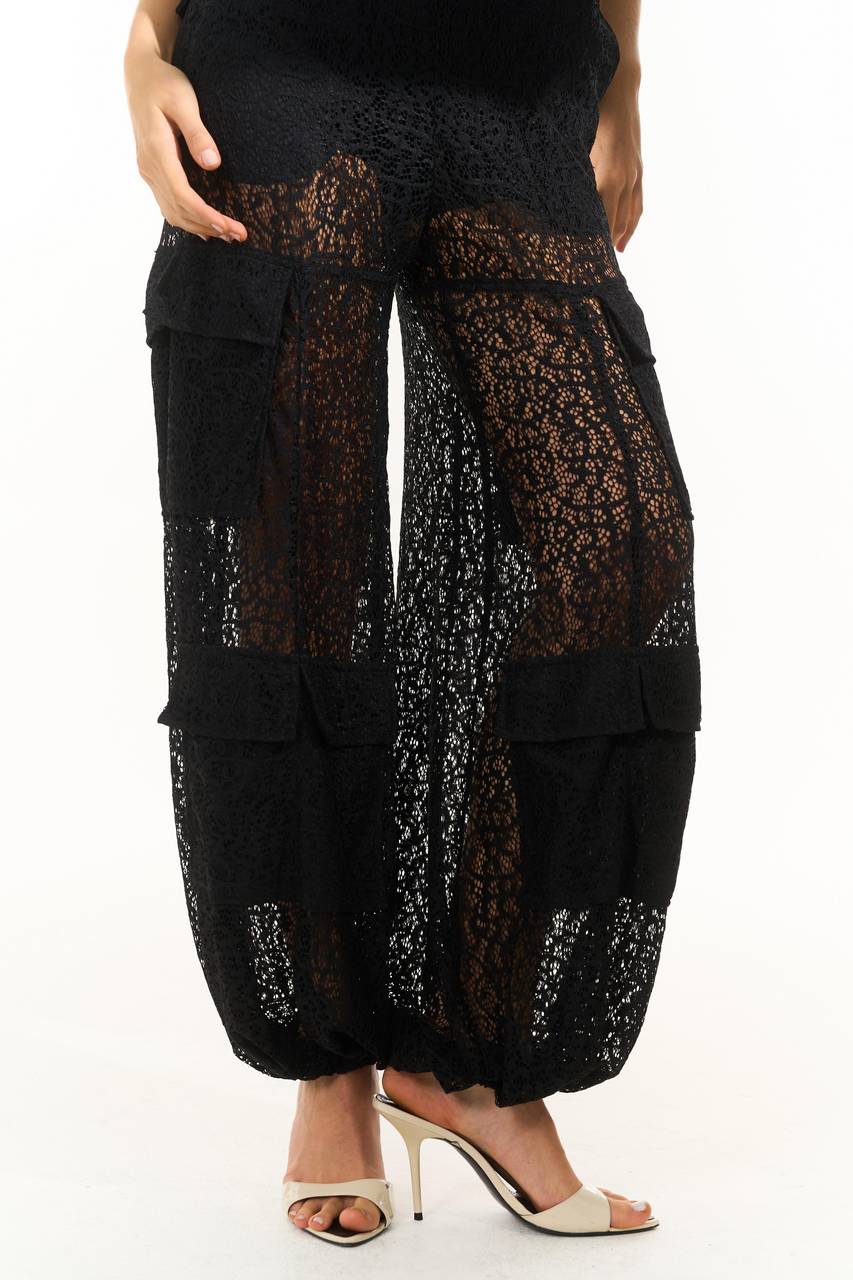 Calça De Renda - Preto CAL0170PTO