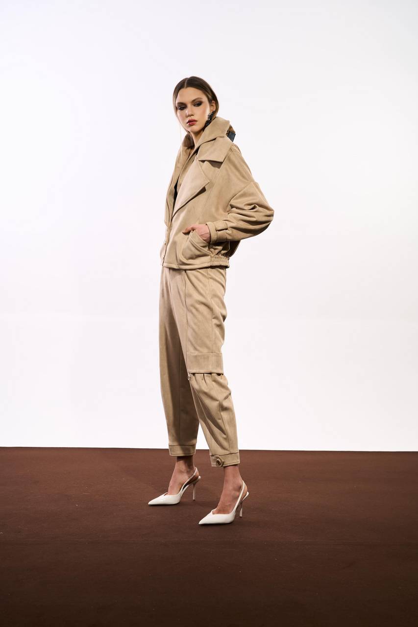 Calça Slouchy Suede - Camel CAL0125CAM