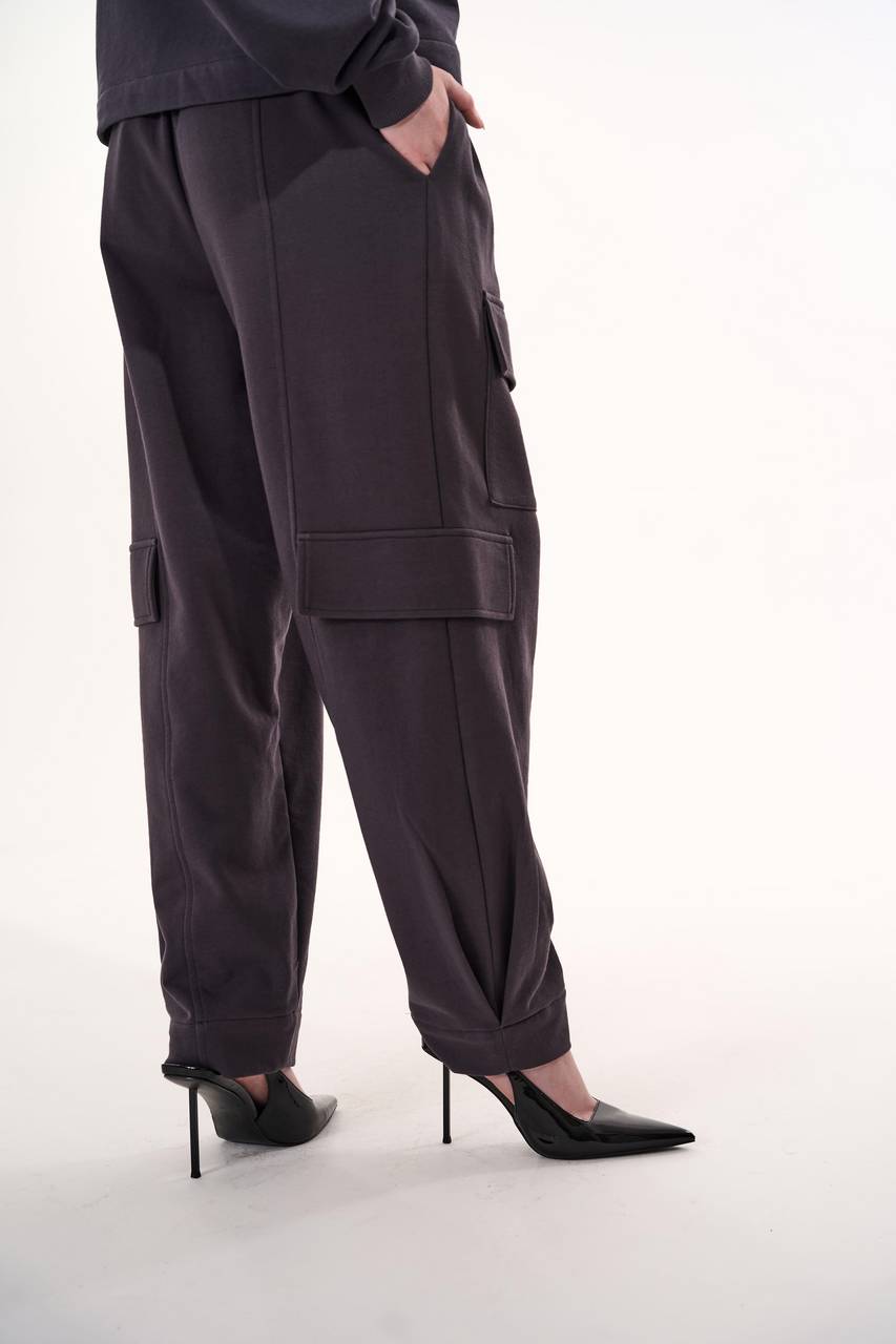 Calça Slouchy Com Bolsos - Preto CAL0144PTO