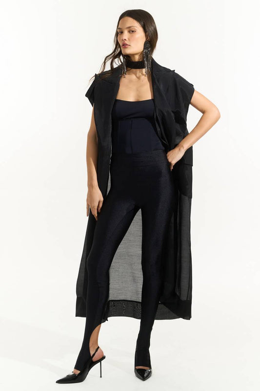 Calça Lycra Com Pezinho - Preto CAL0173PTO