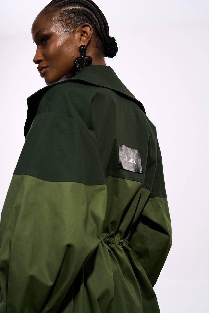 Maxi Parka Com Gola Over - Verde Militar PAK0008VDMT – Kohde