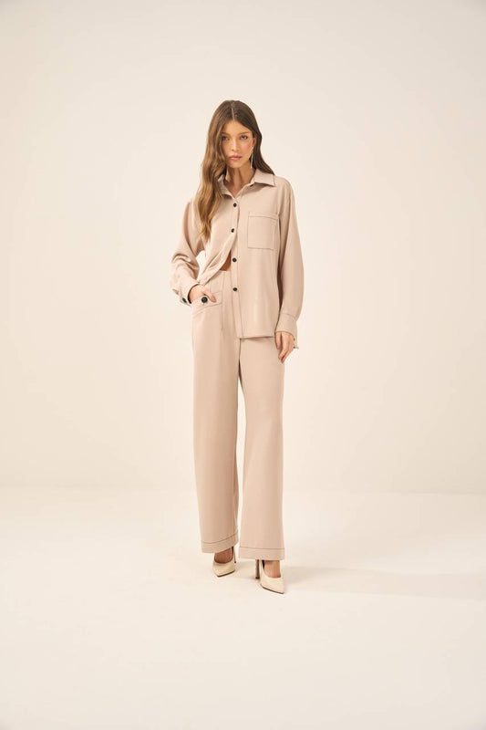 Calça Crepe - Areia CAL0013-ARE