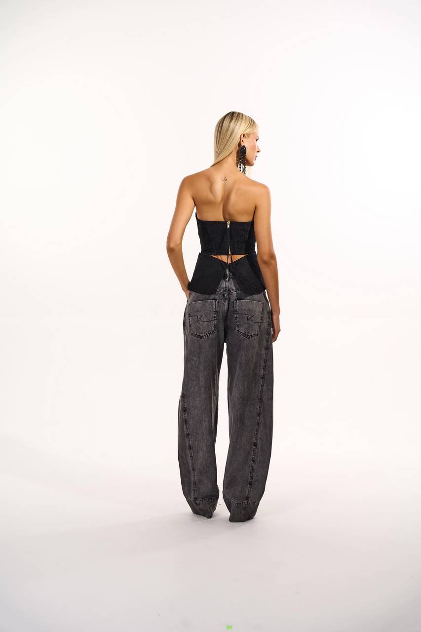 Calça Jeans Black Slouchy - Jeans Black CAL0159JEANS BLAC