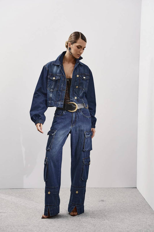 Jaqueta Jeans Gola Dupla - Jeans JAQ0015JEA