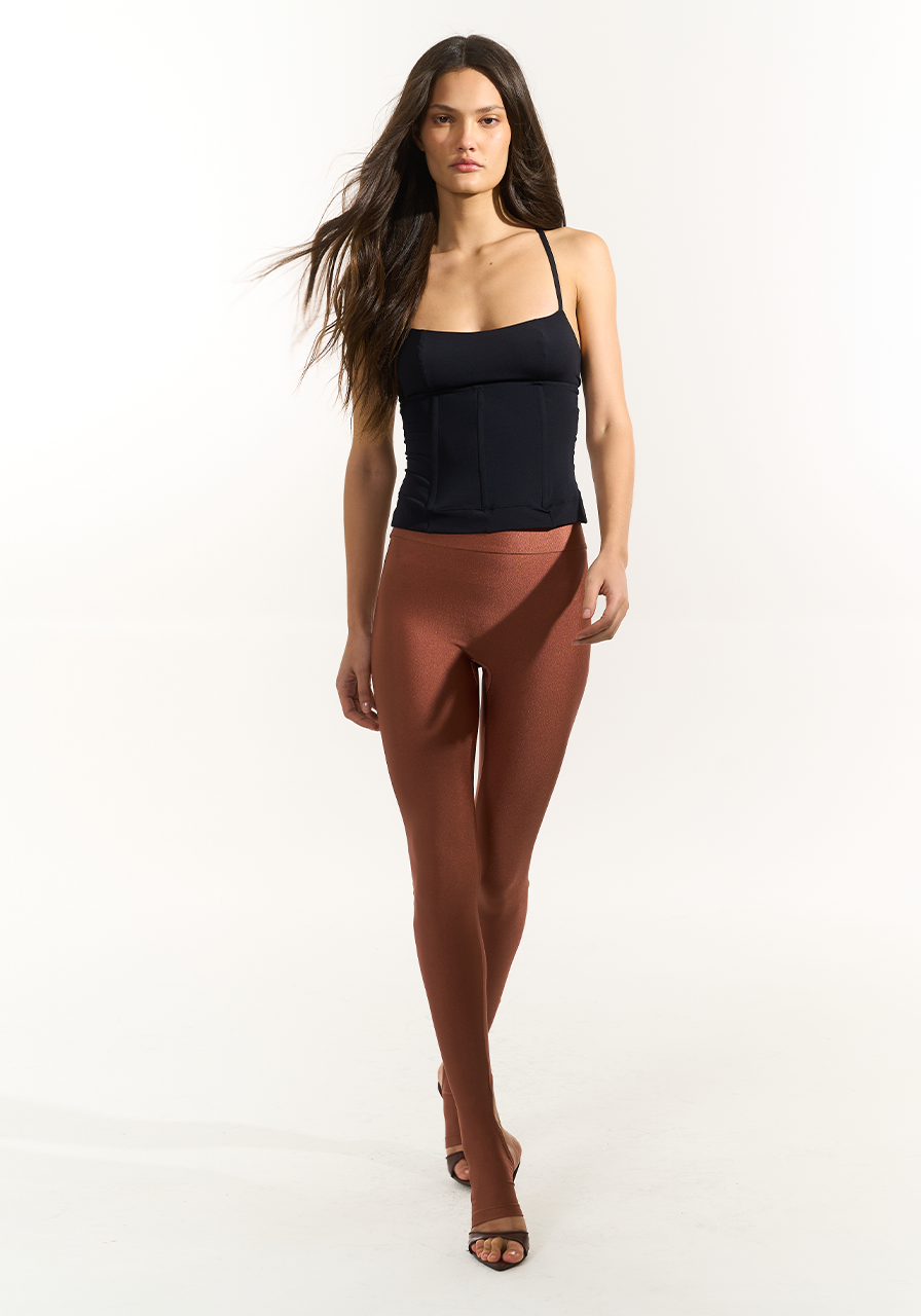 Calça Lycra Com Pezinho - Bronze CAL0173-BZ