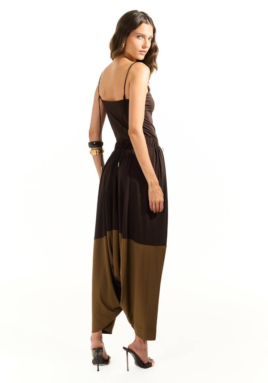 Calça Saruel Bicolor - Cafè/mascavo CAL0185CF/MS