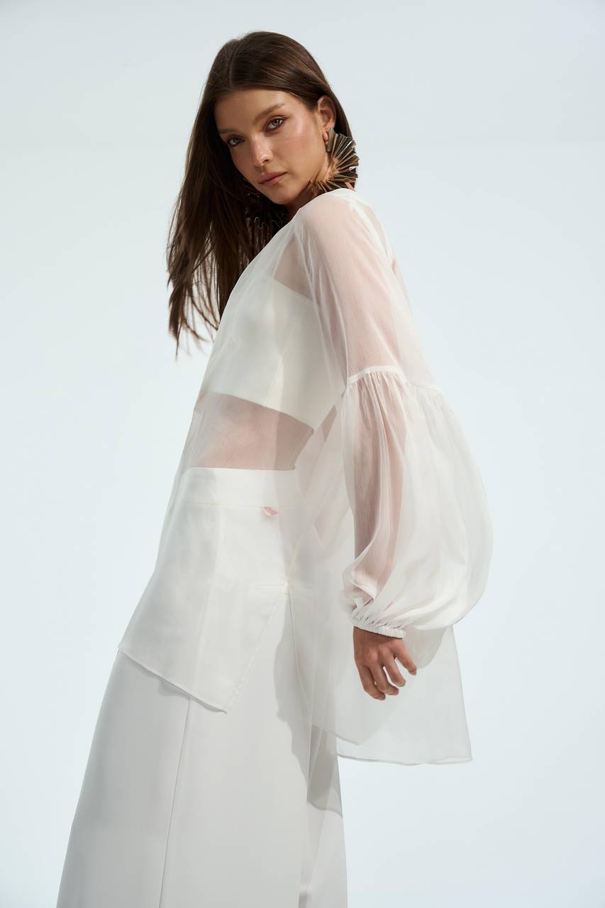 Blusa Manga Balonê - Off White BLU0023OFF