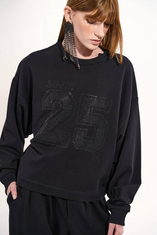 Blusa Moletom Manga Longa - Preto BLU0122PTO