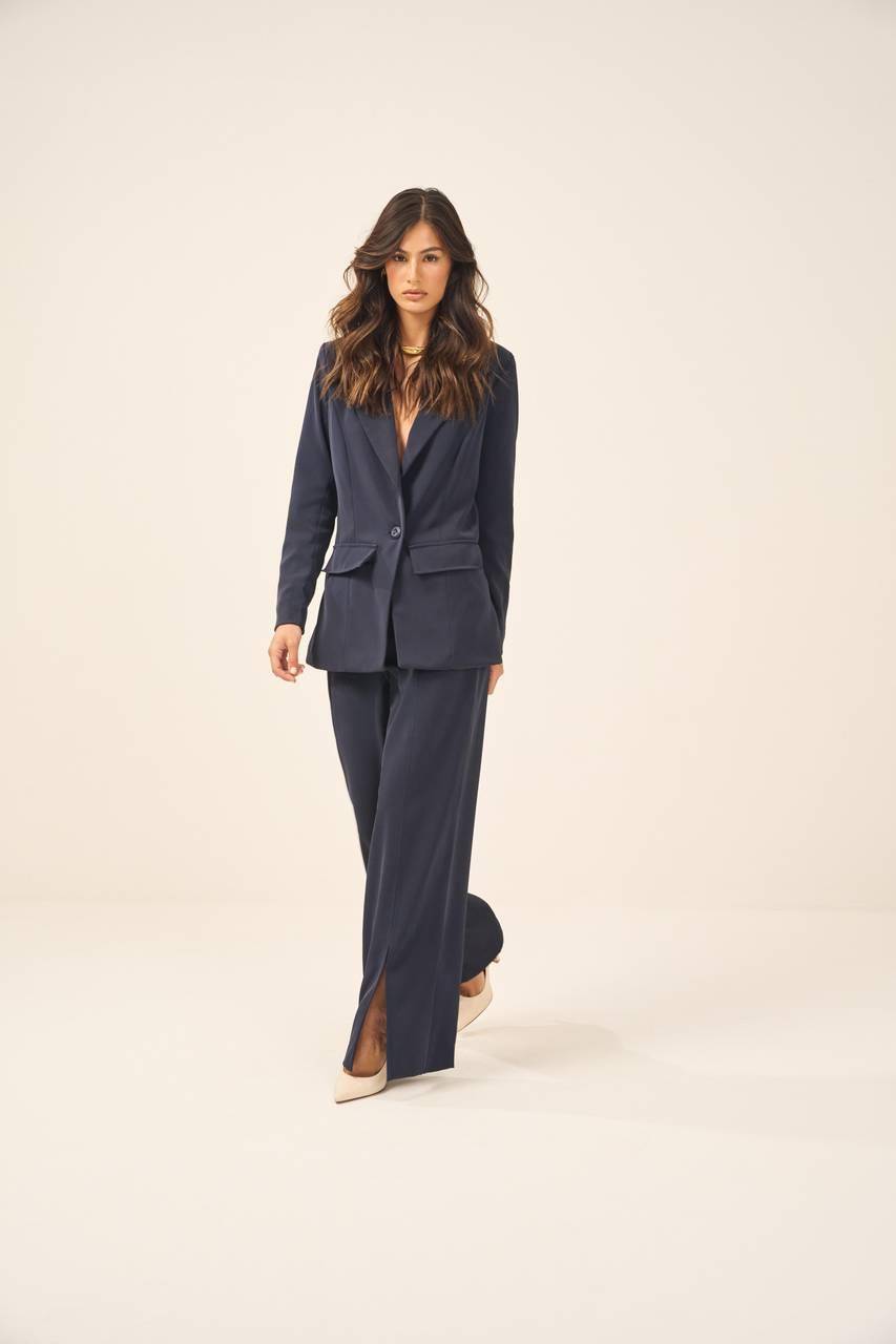 Blazer Maxi Crepe - Azul Noite BLZ0003AZNT