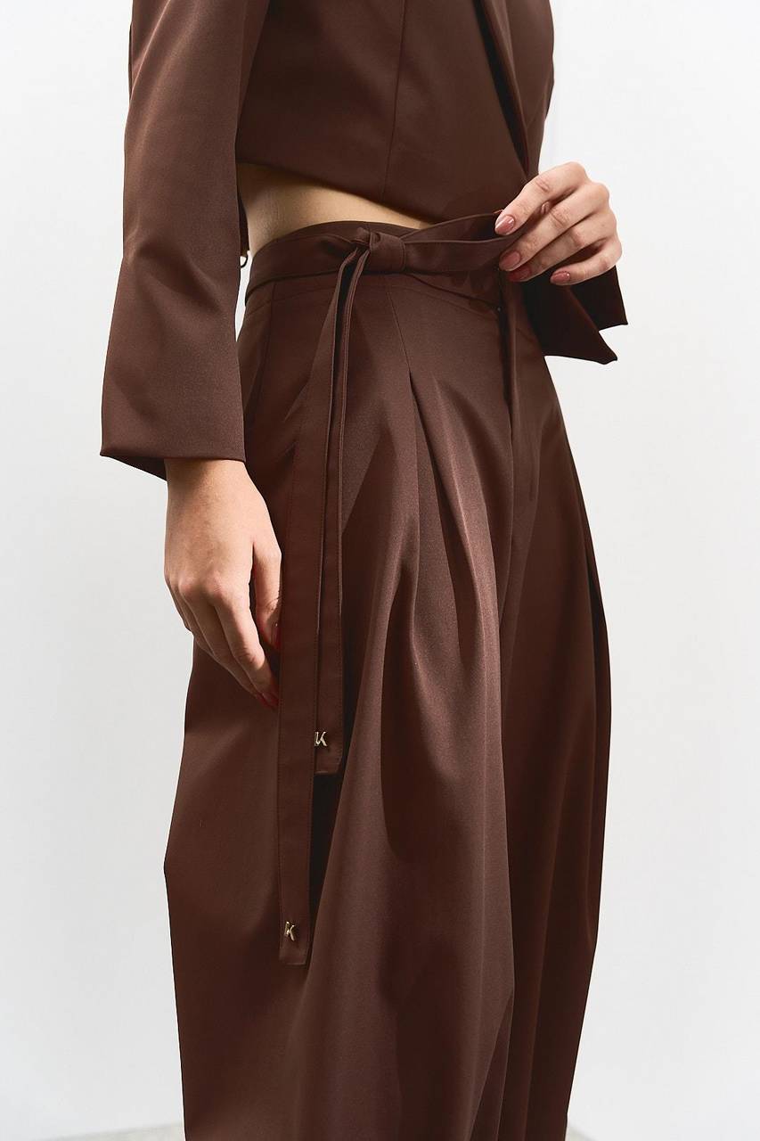 Calça Slouchy Alfaiataria - Marrom CAL0151MRO
