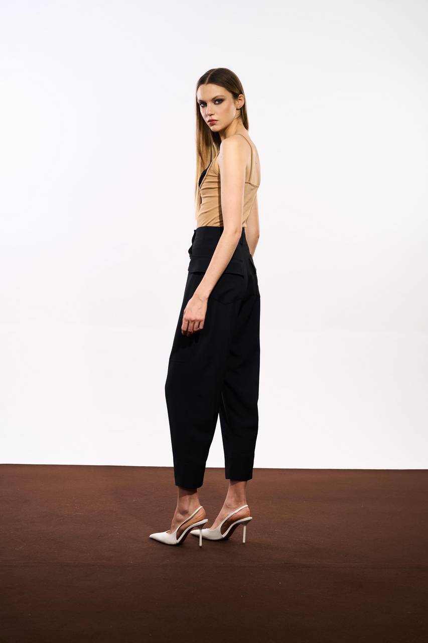 Calça Slouchy Alfaiataria Fluid - Preto CAL0116PTO