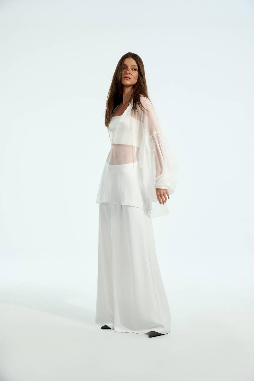 Blusa Manga Balonê - Off White BLU0023OFF