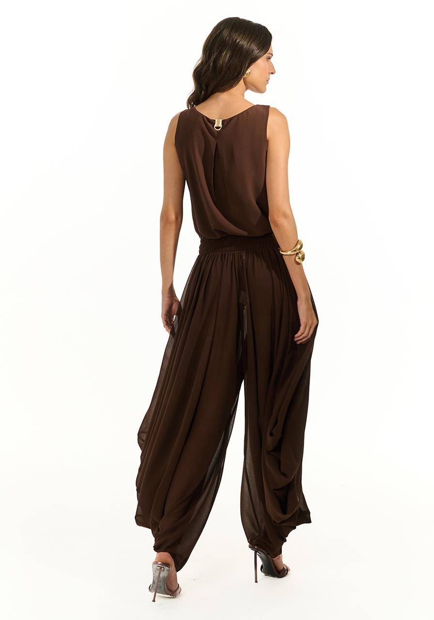 Calça Aladim Farta - Marrom CAL0196MRO
