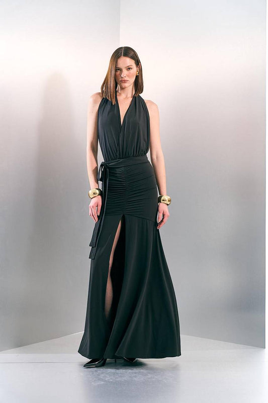 Vestido Longo Frente Unica - Preto VES2072PTO