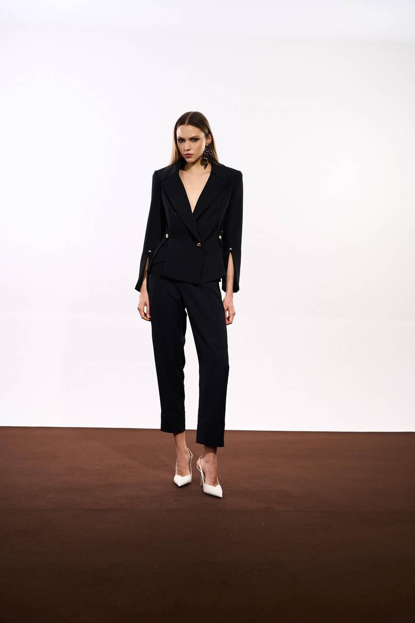 Blazer Com Detalhe De Botões - Preto BLZ0027PTO