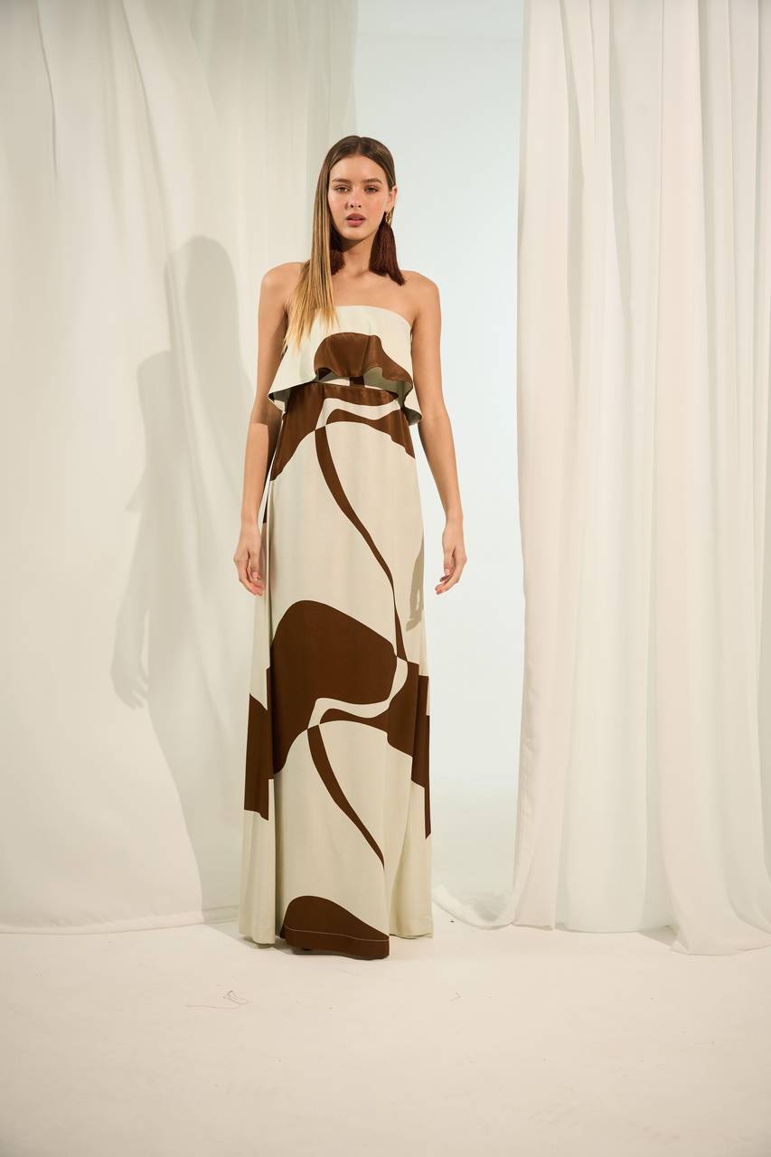 Vestido Tqc Duna Gráfica - Duna Gráfica VES2041DUNG