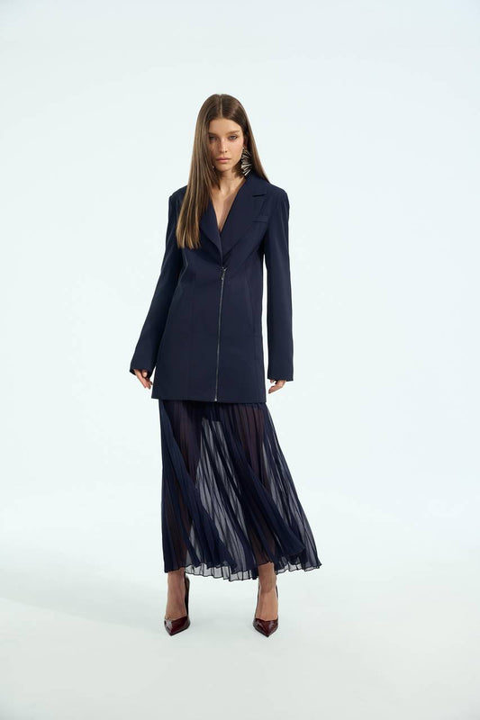 Blazer Em Crepe - Marinho BLZ0013