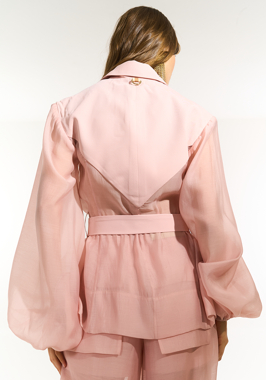 Blazer Faixa C/ Recorte - Rose BLZ0040RS