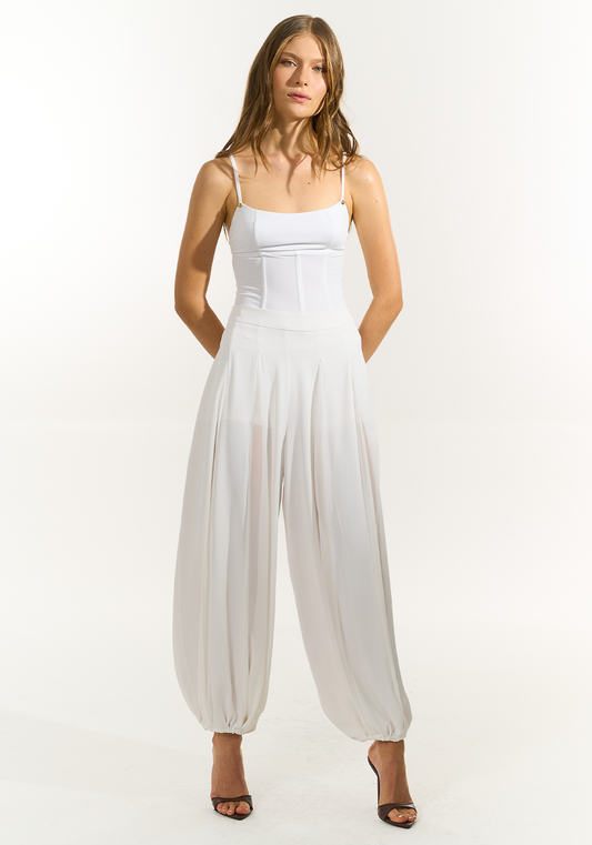 Calça Com Negas - Off White CAL0174OFF