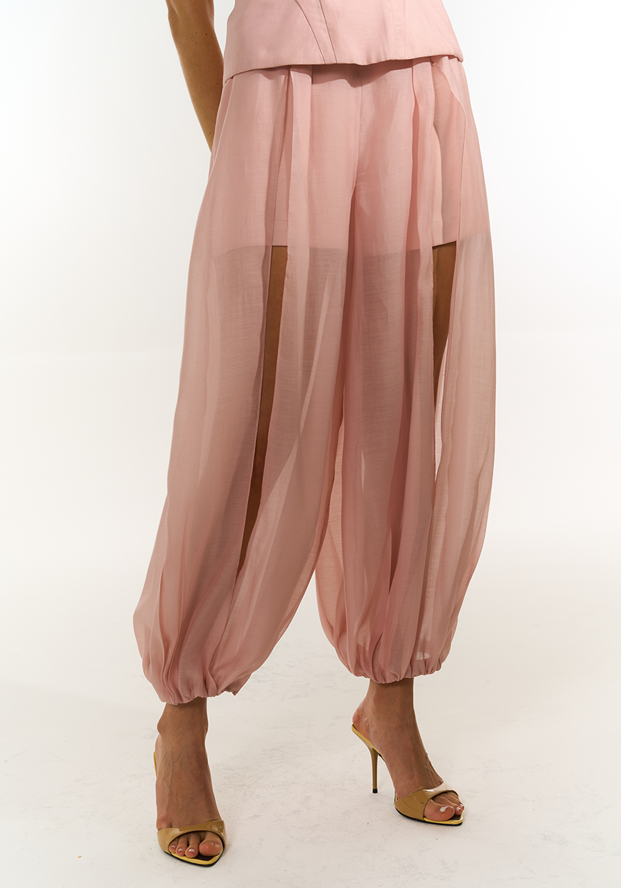 Calça Maxi Bolso - Rose CAL0172RS