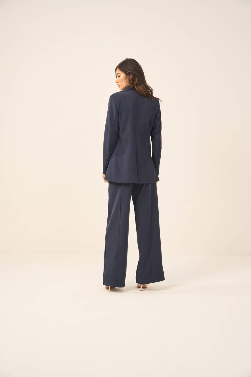 Calça Alfaiataria Fenda - Azul Noite CAL0008AZNT