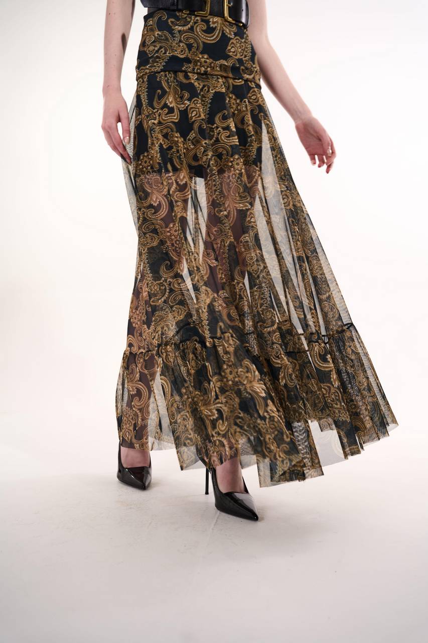 Saia Maxi Midi Estampa Paisley - Estampa Paisley SAI0054PAISL