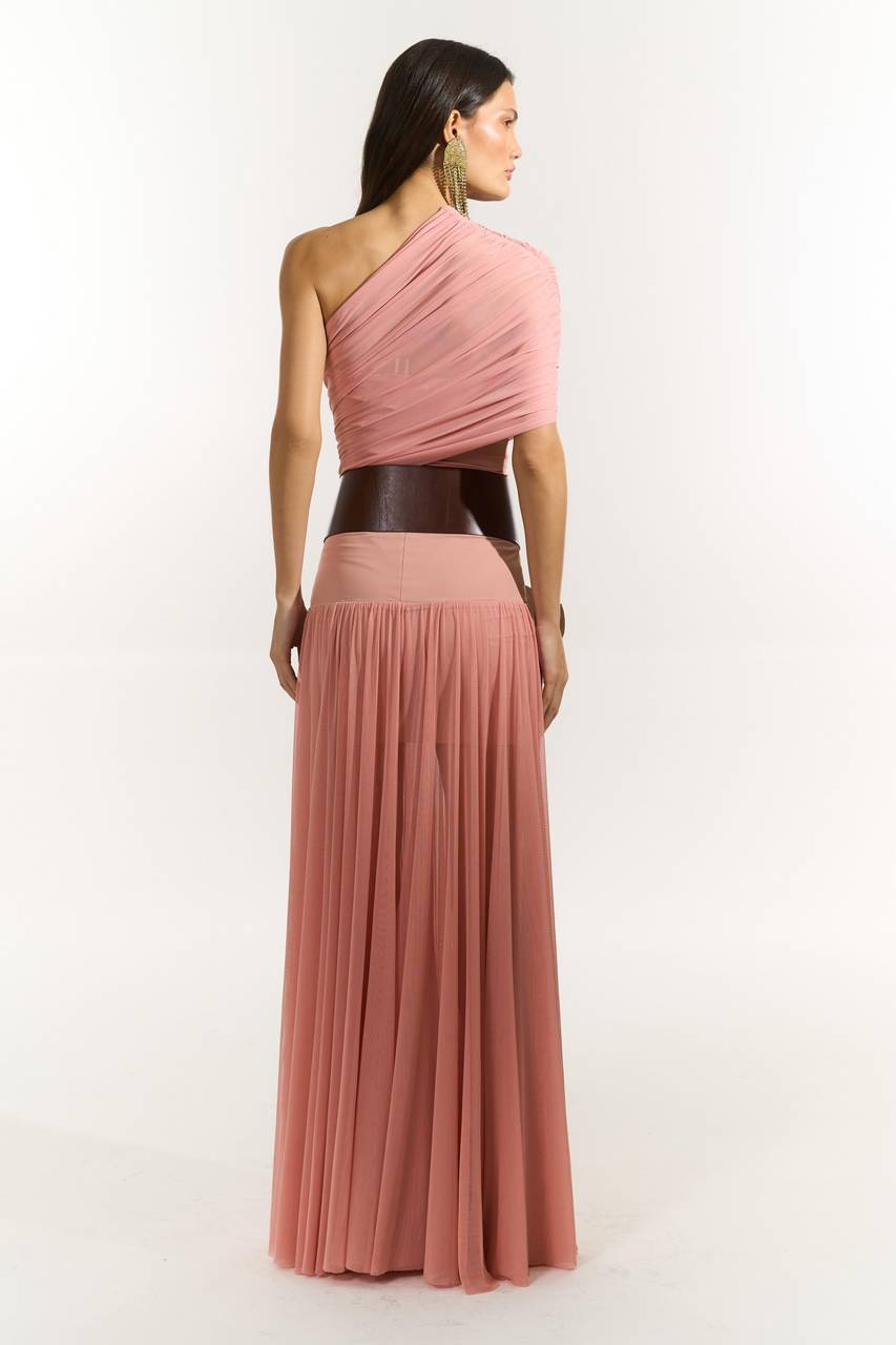 Body Detalhe Tule - Rose BOD0032RS