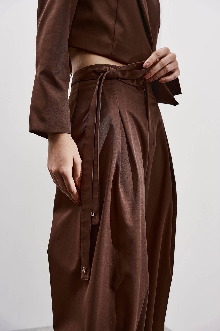 Calça Slouchy Alfaiataria - Marrom CAL0151MRO