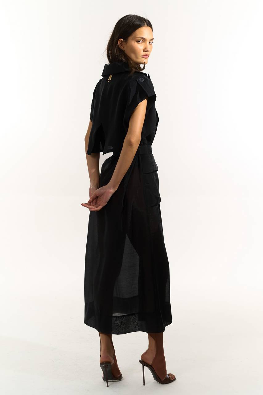 Casaco Trench Coat - Preto CAS0021PTO