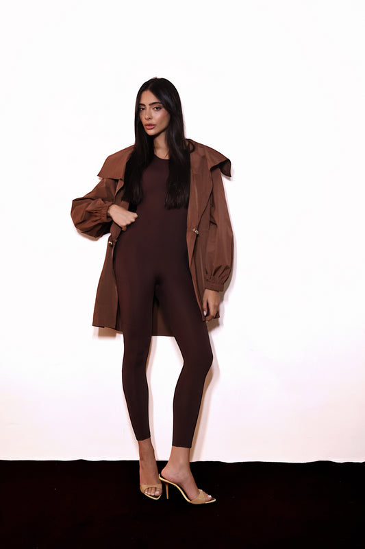 Parka Over Esportiva - Marrom PAK0010MRO